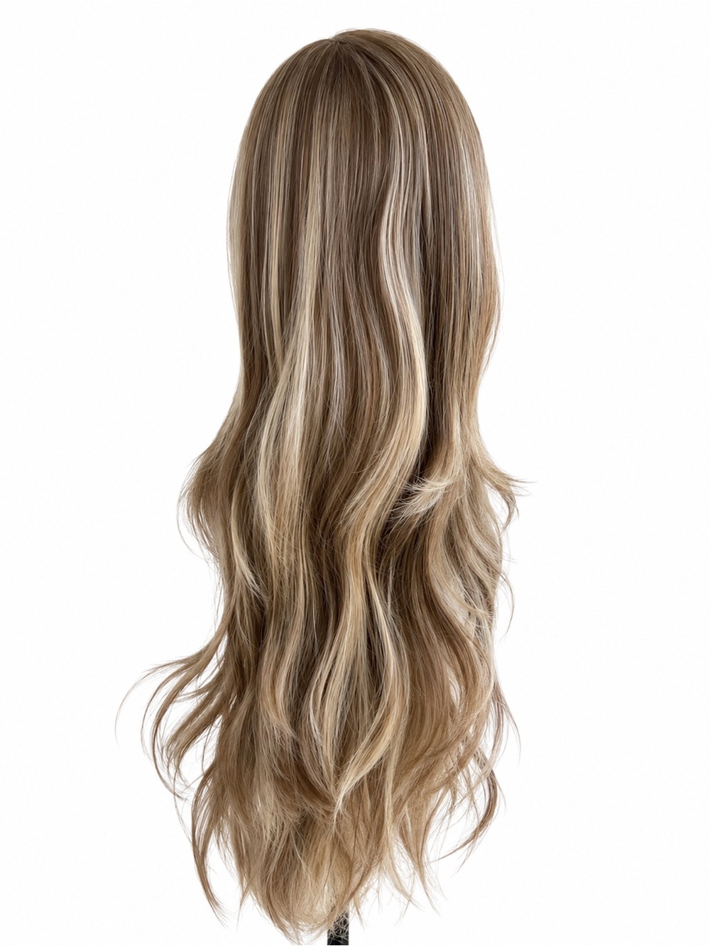 Blonde Long Layered synthetic Wig - Natural Ash Blonde - Picture 2 of 4